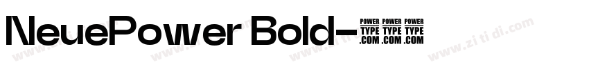 NeuePower Bold字体转换